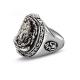 Men's Thailand Vintage Old Sterling Silver Ring Elephant Style (R121409)