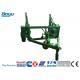 Green Color Stringing Equipment Reel Carrier Trailer Max Capacity 50kN