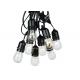 48FT Outdoor Light String Set E26 E27 S14 Edison Bulb Low Voltage IP65