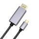 21.6Gbps Type C To DisplayPort Cable USB Type C To DP Adapter Compatible 4k Cable