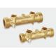 Brass Ultrasonic Water Meter Body Transducer Pipe , DN20 Flow Meter Parts