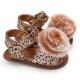 high quality fashion infant Fluff ball Leopard print Outdoor Toddler baby shoes for Boy and Girl