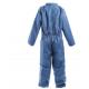 Dark Blue Disposable Protective Suit Liquid Resistant For Dust Free Workshop