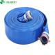 3/4 to 16 HD Brown PVC Layflat Hose for Material Agriculture Gardon Water Discharge