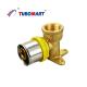 Brass Press to Connect Pex Fittings Corrosion Resistant Easy Connection ISO Certified