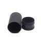 Hot Sale Gift Packaging Box 30ml 50ml 100ml Black Leather Paper Tube for Refined Oil Perfume Bottle with Metal Lid