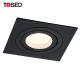Adjustable Square Recessed Downlight Fixtures Cutting 80mm 50 W