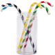 Party Bar Decorative Bendable Paper Straws Biodegradable FDA Approved
