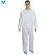 EN1149 EN1073 Certificate Direct Microporous White Disposable Coveralls With Collar