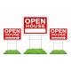 PP Corrugated Plastic Signs Corflute Yard Card Recyclable Lightweight Waterproof