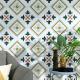 Green And Red 20x20cm Interior Floor Tiles And Non-Slip Ceramic Rustic Tile For Dining Room