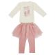 Stylish and Comfortable 2pcs Baby Girl Clothing Set 100% Cotton for Outdoor Wear