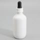 Plastic 100ml Clear Frosted Liquid Essential Oil Dropper Bottle