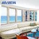 Guangdong NAVIEW Australian Standard Double Glass Aluminium Horizontal Sliding Windows For Balcony