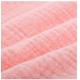 Three Layers Pink Soft Cotton Gauze Fabric Yarn Dyed 144X114 Comfortable