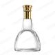 Crystal Liquor Glass Bottle Wine Whisky with Screw Metal Cap Clear Glass Base Material