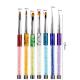 Macaron Nylon Nail Painting Brush Crystal Uv Gel Rhinestones Nail Drill Pen