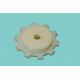 1701 PA6 materials flexible conveyor chain sprockets machined sprocket white color