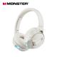 Monster XKH03 Over Ear Headphones White Foldable Gaming Wireless Earphones