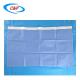 Plain Blue Surgical Utility Drape With Adhesive Non Woven Fabric