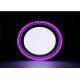 Commercial Led Surface Mount Ceiling Lights Wave Pattern Double Color White + Pink