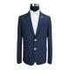 Floral Printed Suits For Mens Single Breasted Navy Knitted Fabric Blazer