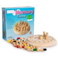 Multiplayer pine Wooden Memory Chess Set Game Board For Family