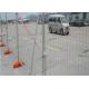 Galvanized 40g/M2 Temporary Security Fence Outdoor Temporary Fencing