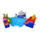 Commercial 20.8*21.6m Triple Slide Inflatable Water Park