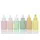 Multicolor 5ml 10ml Empty Cosmetic Bottles Matte Glass Serum Dropper Bottle