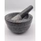 Kitchenware Natural Granite Stone Mortar And Pestle For Herb Spice