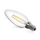 E14 220V 2W 210lm Smd LED Filament Candle Bulb 2700K - 3500K