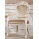 luxury French style wooden dining arm chair furniture