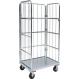 1700mm Zinc Plating Logistic Trolley 800MM Heavy Duty Platform Truck Trolley 300kg 4 Wheels