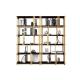 Custom Modern Stainless Steel Hotel Furniture Bookshelf Display Cabinet Gold