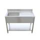 OEM ODM 304 Stainless Steel Table And Sink Commercial Sink Table