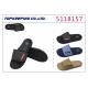 Cozy Casual Large Plain Black Pu Upper Sliders Footwear Soft For Man