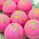 Christmas Custom Bath Bombs Gift Set For Moisturizing Pink Color