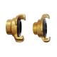 Brass IPS Thread x Claw-Lock Italy Type Quick Coupling with NBR Rubber Seal