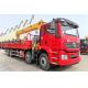 20 Ton Truck Mounted Crane Shacman 8×4 Flat Bed Box  5 Section Arm 23.7 Meters Long