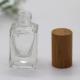 square Nail Polish Bottle Bamboo Cap Make up Cosmetic Glass Bottle  Empty Bottle