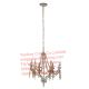 YL-L1052 Country Style Wrought Iron Chandelier, Black Antique Chandelier for Dining Table Design