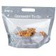Clear Window Hot Chicken Bag For Food Delivery Ziplock Reusable Bag Odorless