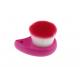 Single Style Facial Cleansing Brush With Red Nylon Hair And Plastic Handle
