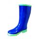 Blue Comfortable Short Rubber Rain Boots For Ladies Gardenning