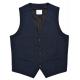 Customized Mens Tailored Vest Navy Check Anti Wrinkle OEM Service