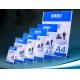 Customized L shape clear Acrylic menu display holder table tent