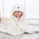 Colors Newborn Animal Baby Hooded Bath Towel Plain with Materials and Digital Print