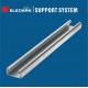 EG PG Finish Galvanized Steel Strut C Channels 12 Gauge For Steel Frames