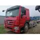 Used Sinotruck Howo 10 Wheeler Euro 3 375hp Second Hand Tractor Trailer Head